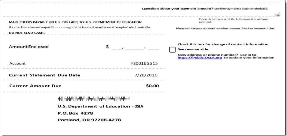 Sample Submit Payment Section Picture
